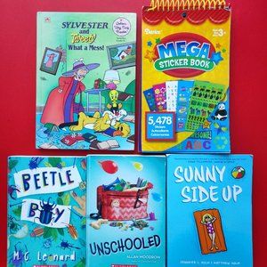 4 kids / junior book + mega sticker book 5478 stickers